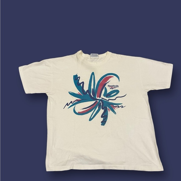 VTG 90s Reebok Tee Shirt L Streetwear Running Cotton Athletic Women’s Retro - Picture 4 of 8